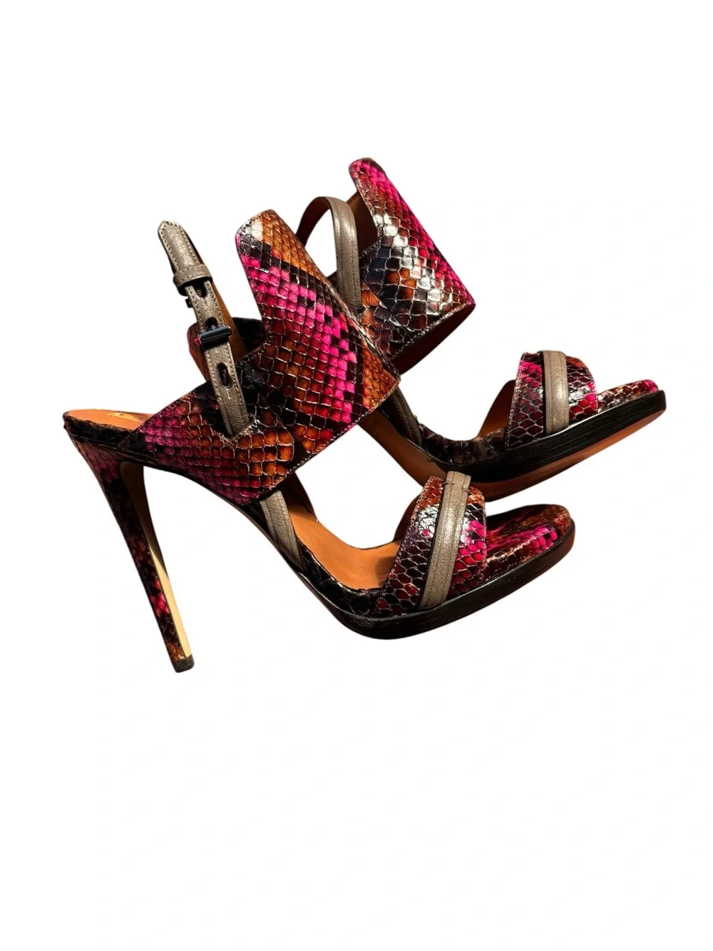 Reed Krakoff Snakeskin Platform Sandals – Size 37 – Made in Italy – Never Worn